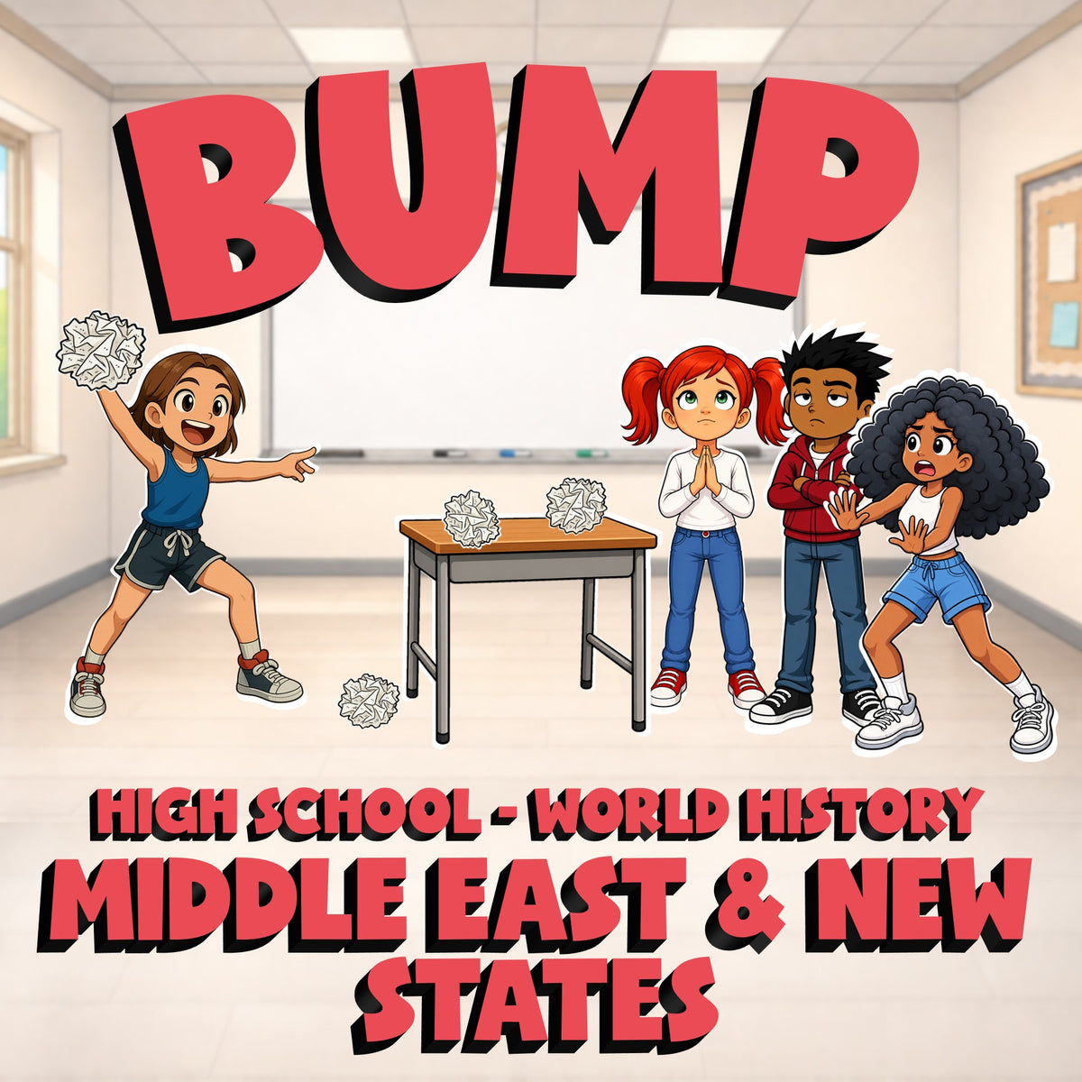 Middle East & New States BUMP Game - No Prep World History Review Activity
