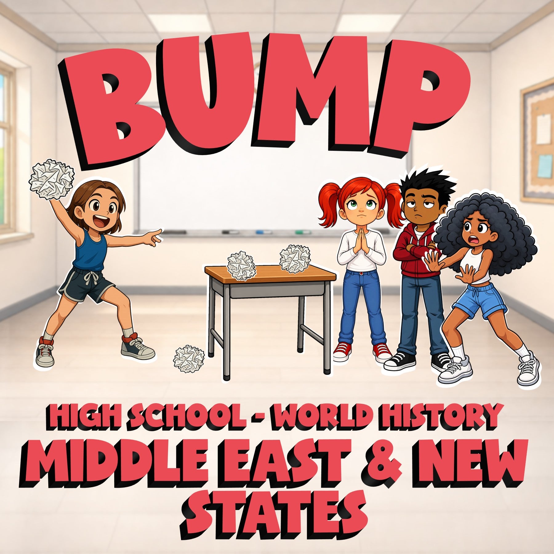Middle East & New States BUMP Game - No Prep World History Review Activity
