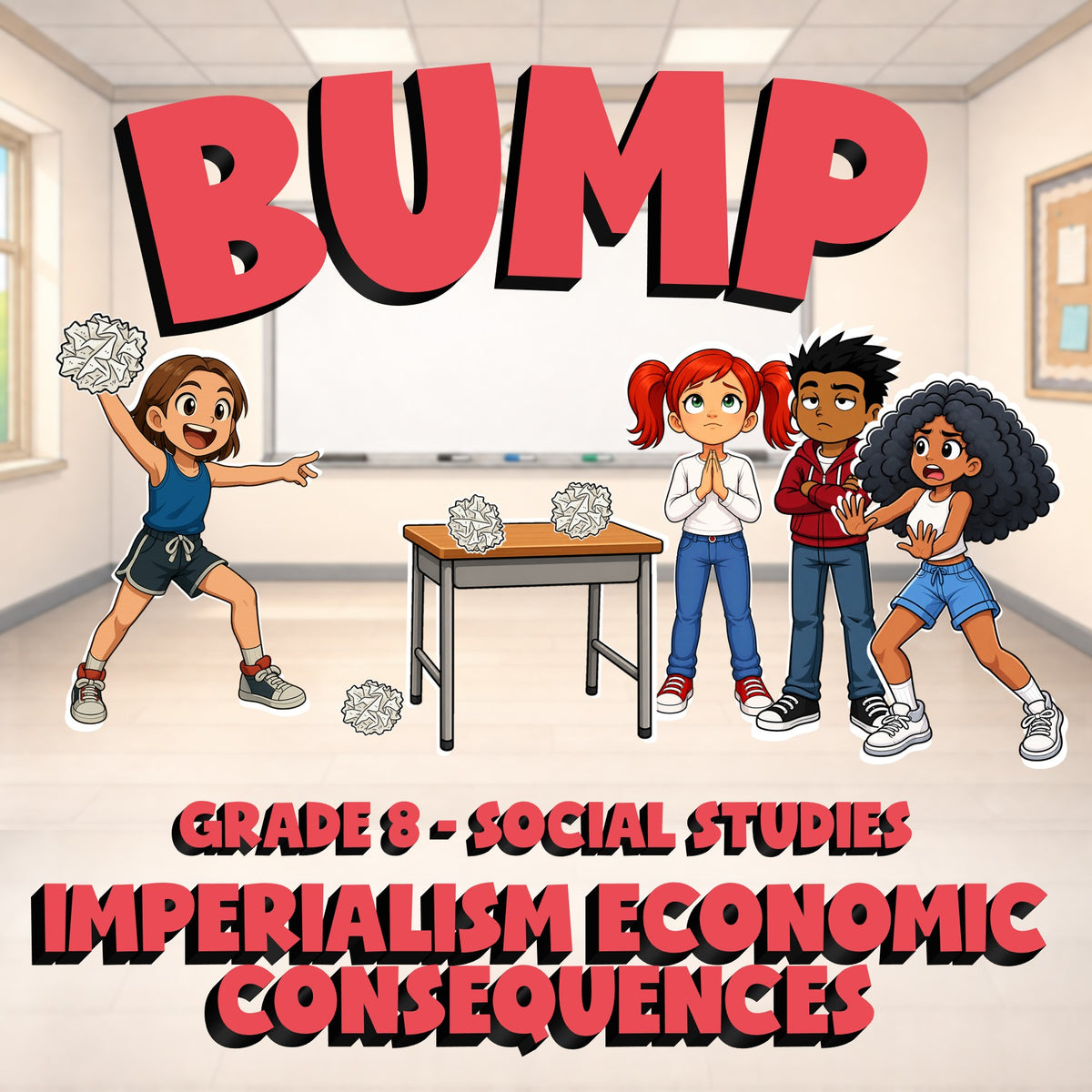 Imperialism Economic Consequences BUMP Socials Game - No Prep Grade 8 Review