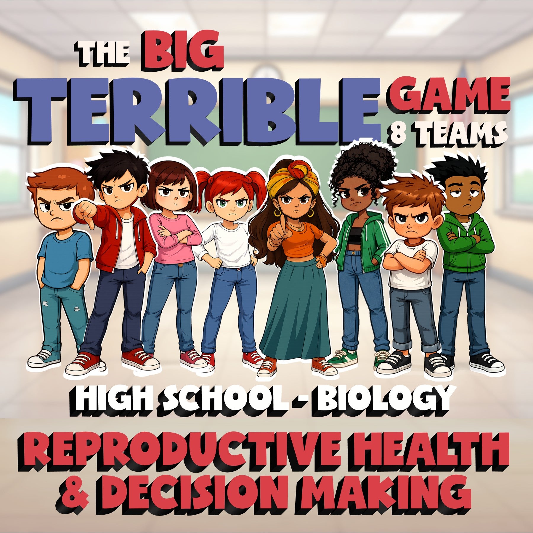 Reproductive Health & Decision Making BIG TERRIBLE GAME - Biology Science Review