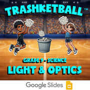 Light & Optics TRASHKETBALL Science Game - No Prep Grade 9 Review Activity