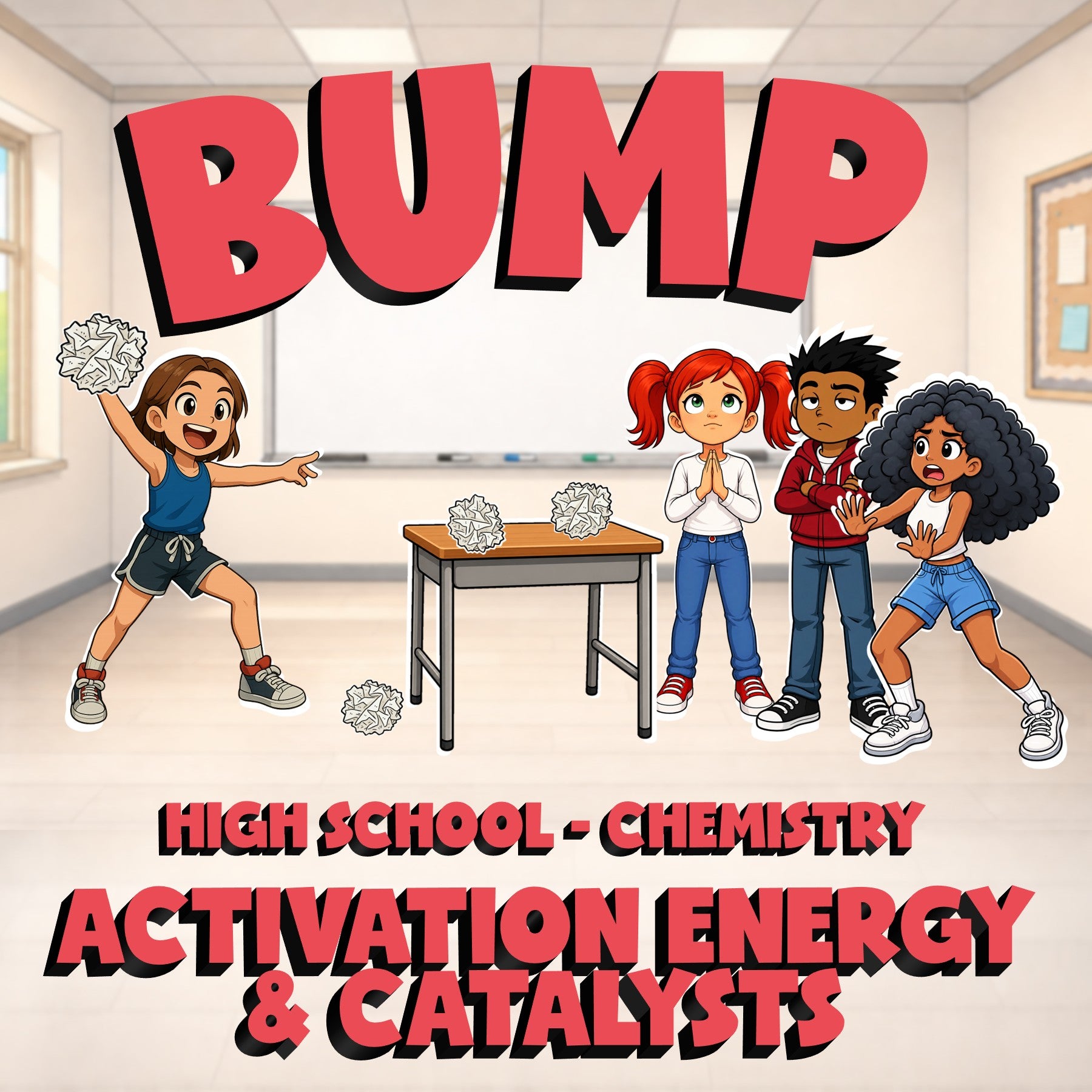 Activation Energy & Catalysts BUMP Science Game - No Prep Chemistry Review