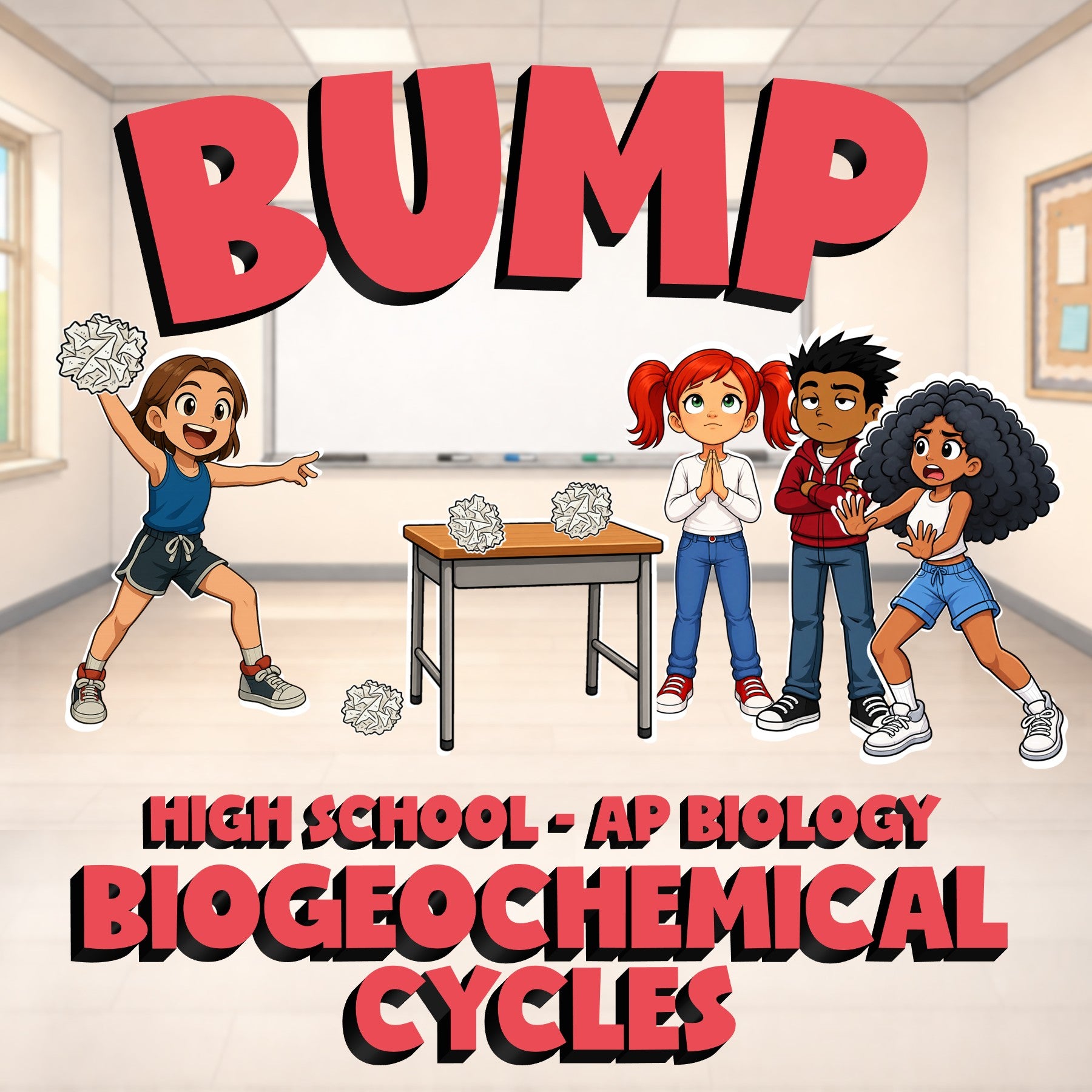 Biogeochemical Cycles BUMP Science Game - No Prep AP Biology Review Activity