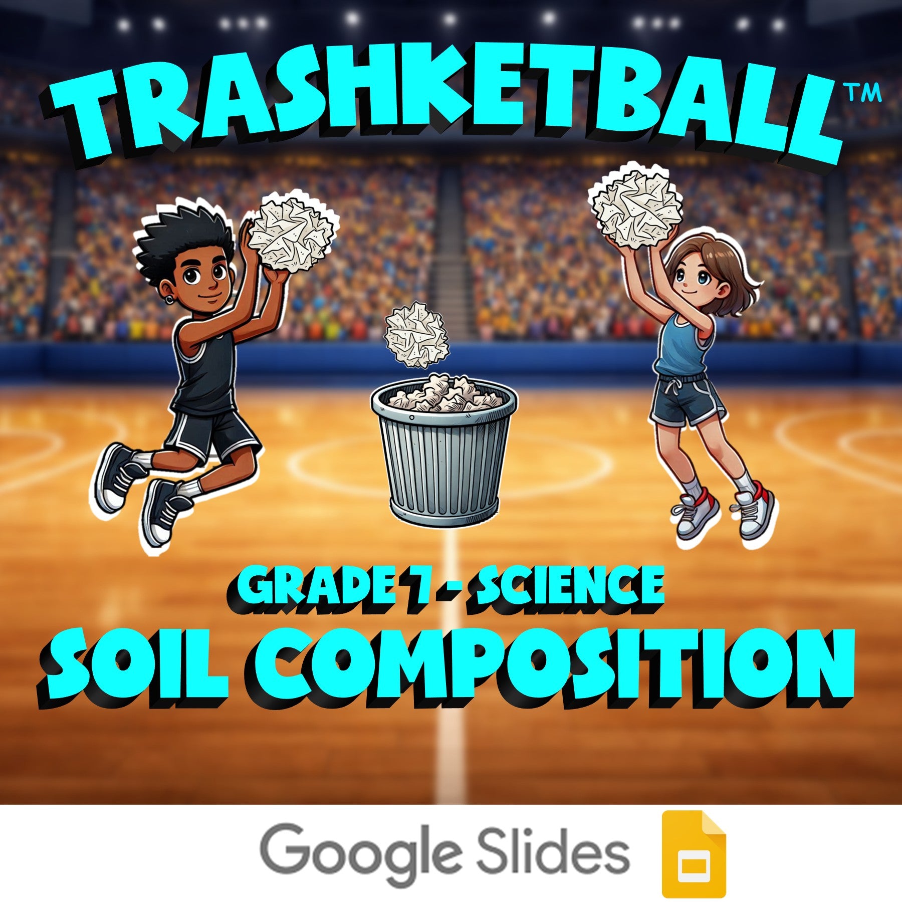 Soil Composition TRASHKETBALL Science Game - No Prep Grade 7 Review Activity