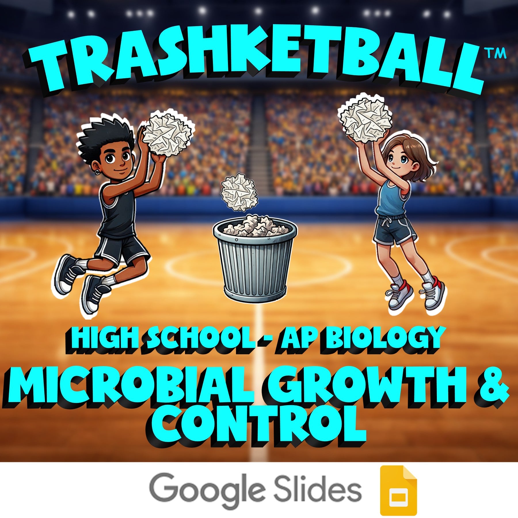 Microbial Growth & Control TRASHKETBALL Science Game - No Prep AP Biology Review