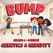 Genetics & Heredity BUMP Science Game - No Prep Grade 6 Review Activity