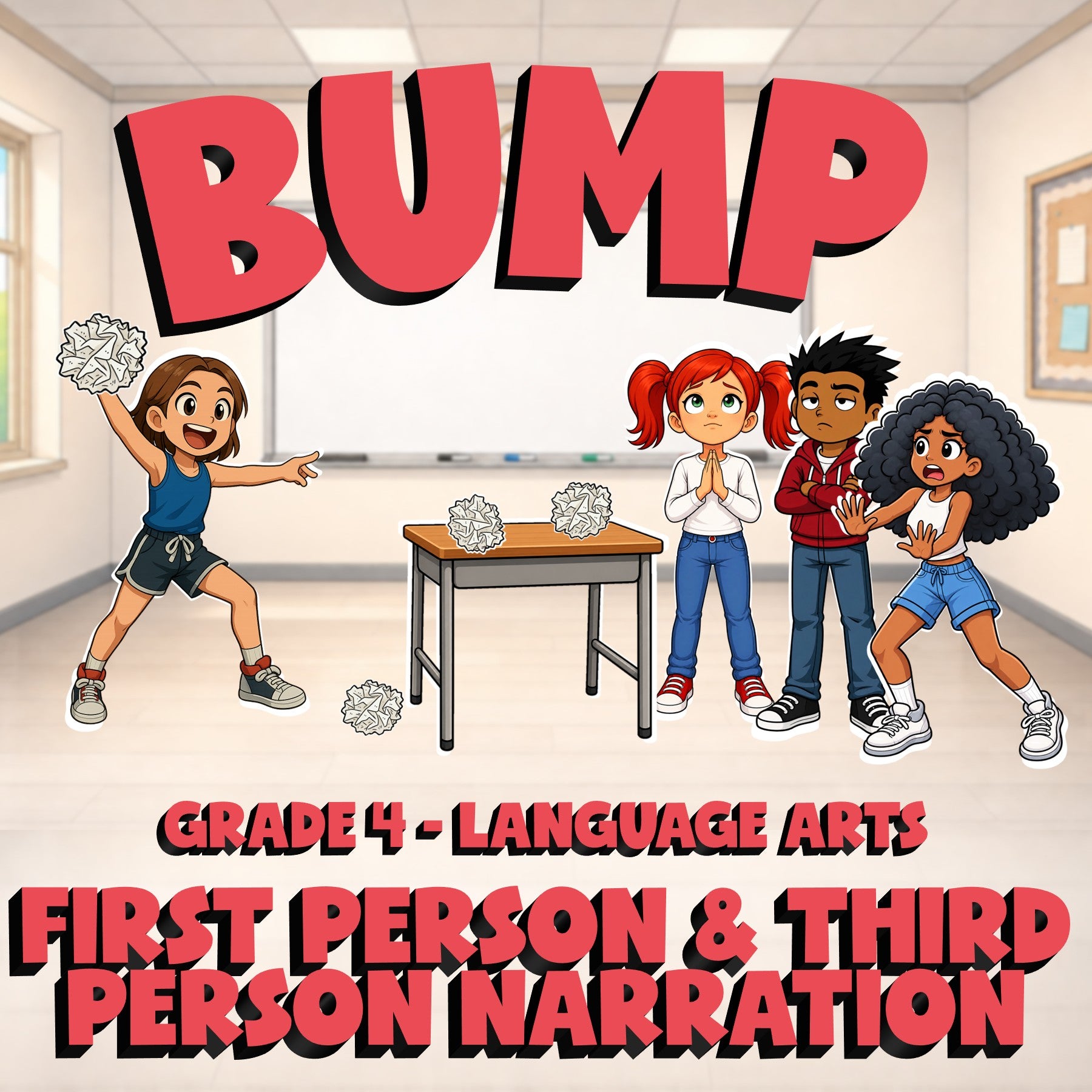First Person & Third Person Narration BUMP ELA Game - No Prep Grade 4 Review