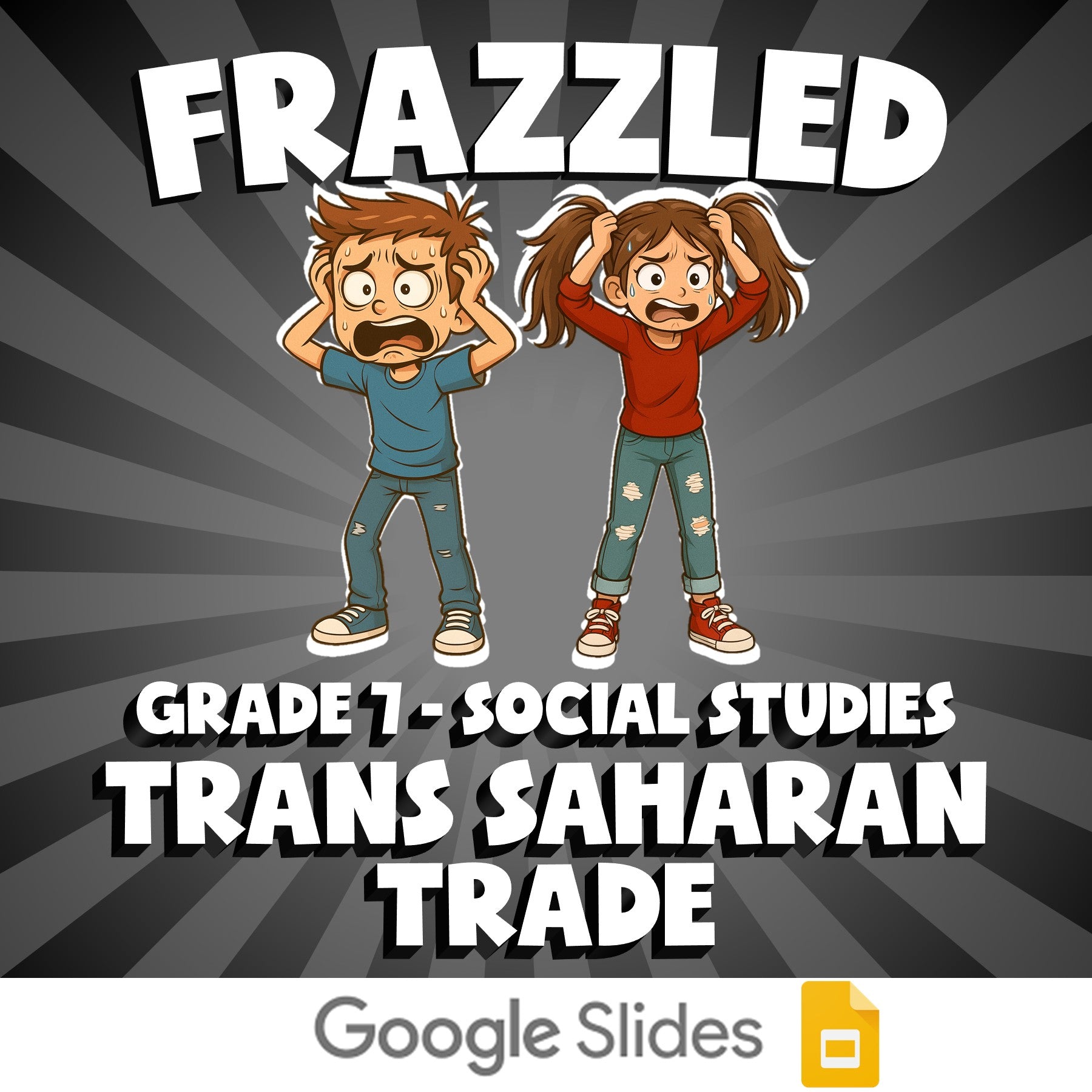 Trans Saharan Trade FRAZZLED Socials Game - No Prep Grade 7 Review Activity