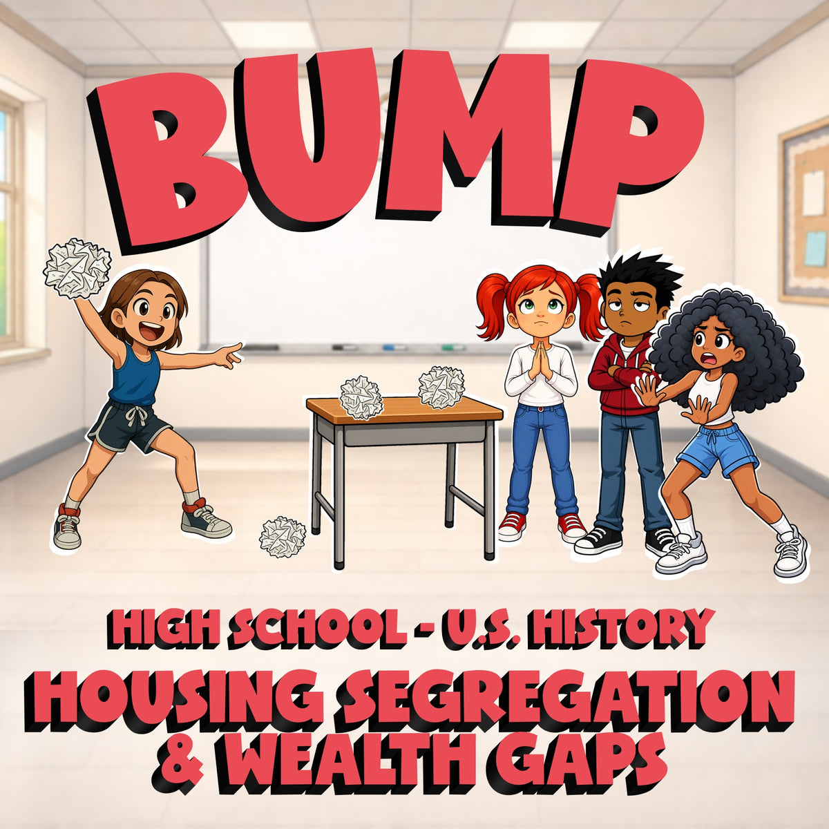 Housing Segregation & Wealth Gaps BUMP U.S. History Game - No Prep Review