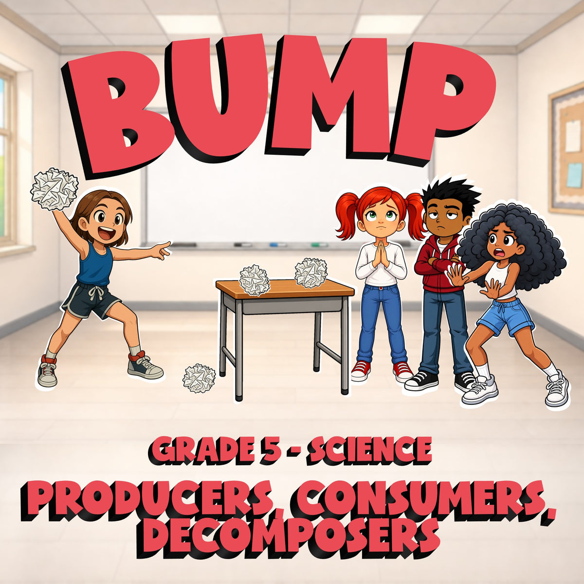 Producers, Consumers, Decomposers BUMP Science Game - No Prep Grade 5 Review