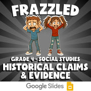 Historical Claims & Evidence FRAZZLED Socials Game - No Prep Grade 4 Review
