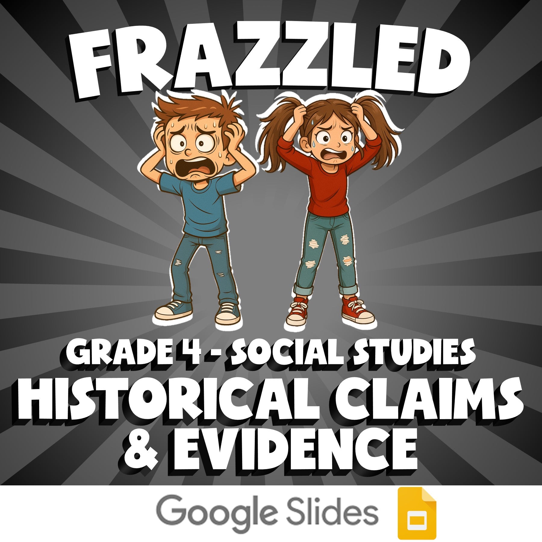 Historical Claims & Evidence FRAZZLED Socials Game - No Prep Grade 4 Review