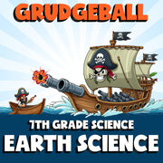 Earth Science GRUDGEBALL Science Game - No Prep Grade 7 Review Activity