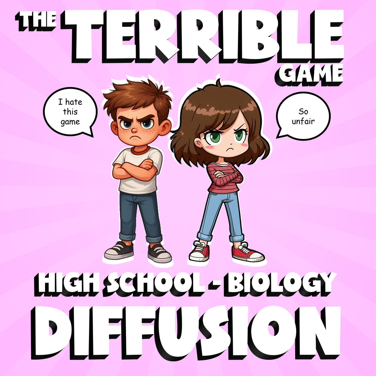 Diffusion THE TERRIBLE GAME - No Prep Biology Science Review Activity