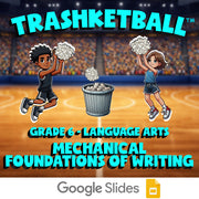 Mechanical Foundations of Writing TRASHKETBALL ELA Game - No Prep Grade 6 Review