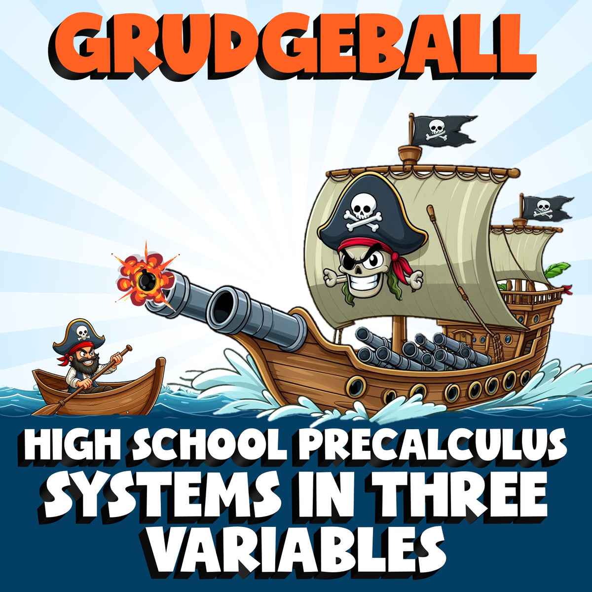 Systems in Three Variables GRUDGEBALL Math Game - No Prep PreCalculus Review