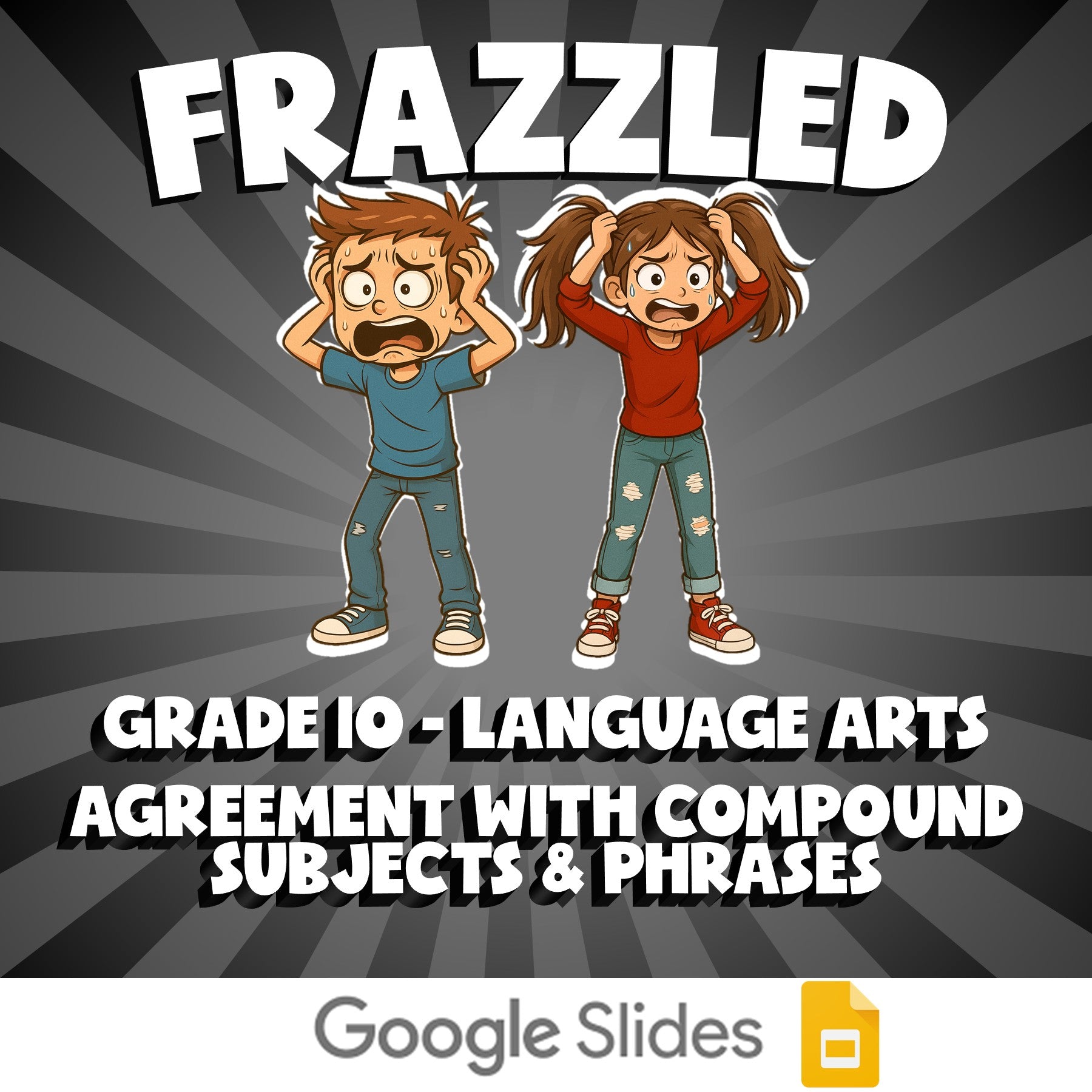 Agreement with Compound Subjects & Phrases FRAZZLED ELA Game - No Prep Grade 10