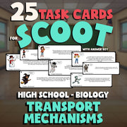 Transport Mechanisms SCOOT TASK CARDS Science Game - No Prep Biology Review