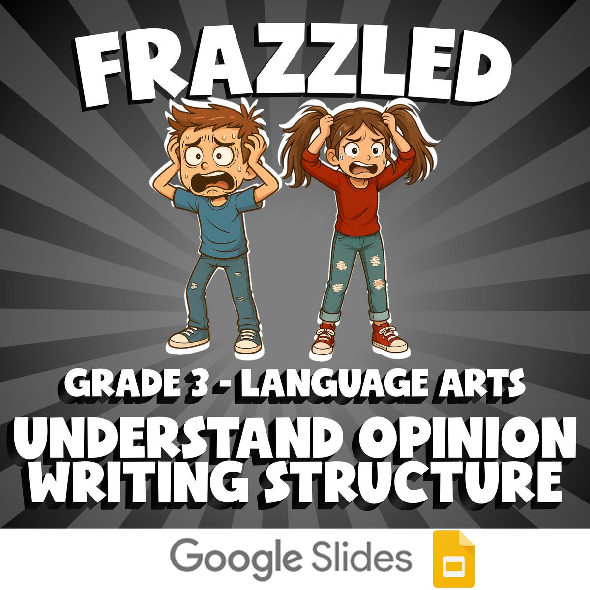 Understand Opinion Writing Structure FRAZZLED ELA Game - No Prep Grade 3 Review
