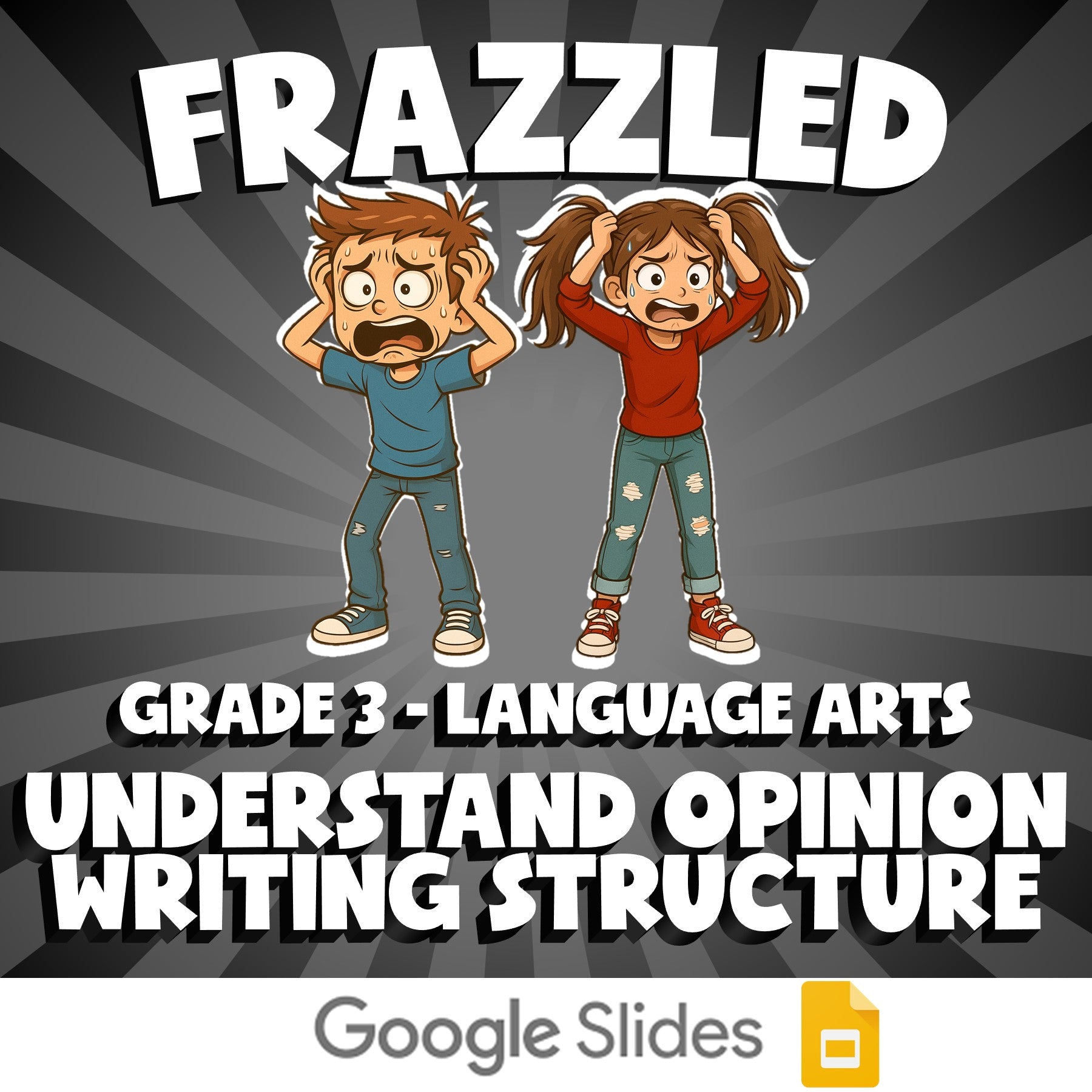 Understand Opinion Writing Structure FRAZZLED ELA Game - No Prep Grade 3 Review