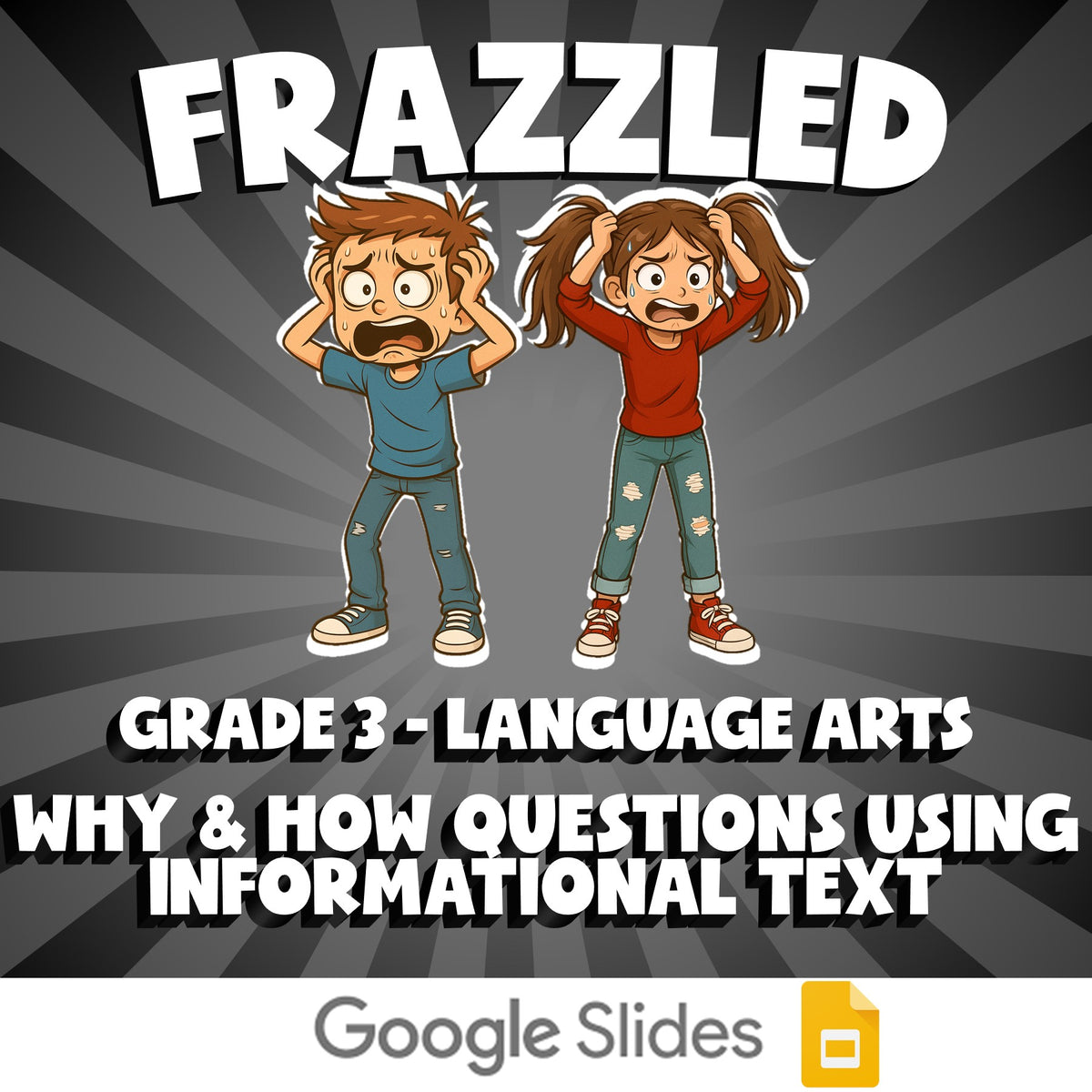 Why & How Questions Using Informational Text FRAZZLED ELA Game - No Prep Grade 3