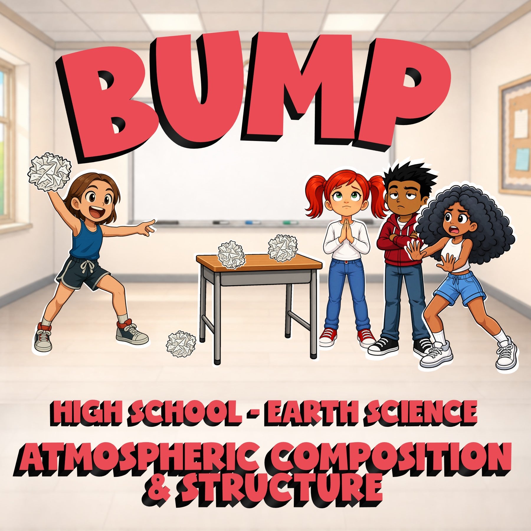 Atmospheric Composition & Structure BUMP Game - No Prep Earth Science Review