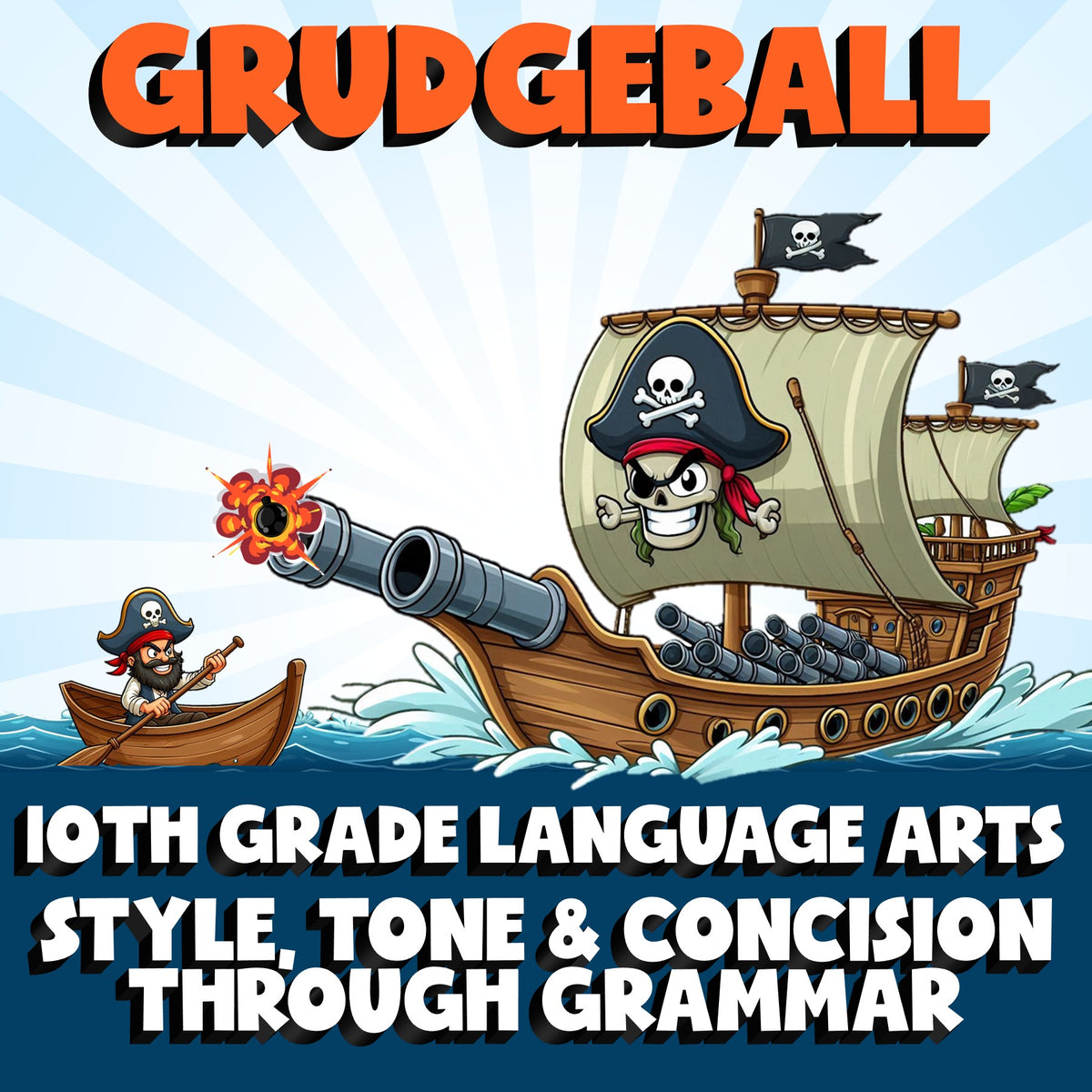 Style, Tone & Concision Through Grammar GRUDGEBALL ELA Game - No Prep Grade 10