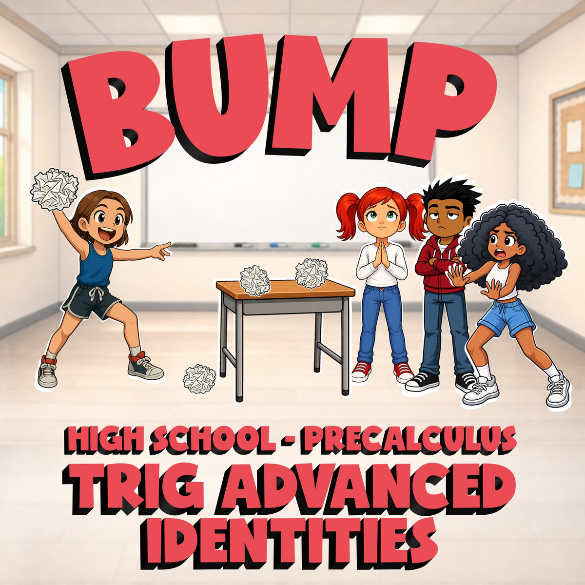 Trig Advanced Identities BUMP Math Game - No Prep PreCalculus Review Activity