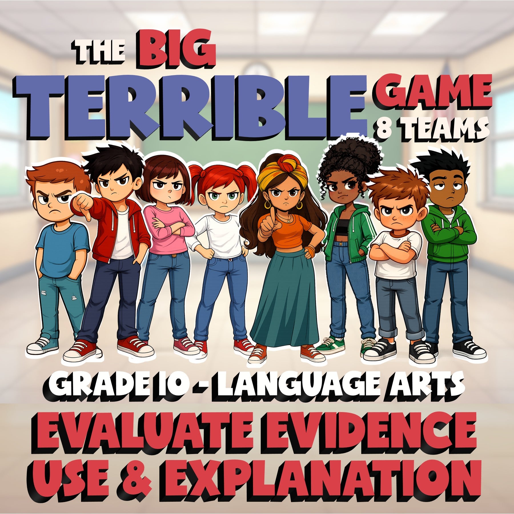 Evaluate Evidence Use & Explanation BIG TERRIBLE GAME - Grade 10 ELA Review