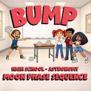 Moon Phase Sequence BUMP Science Game - No Prep Astronomy Review Activity