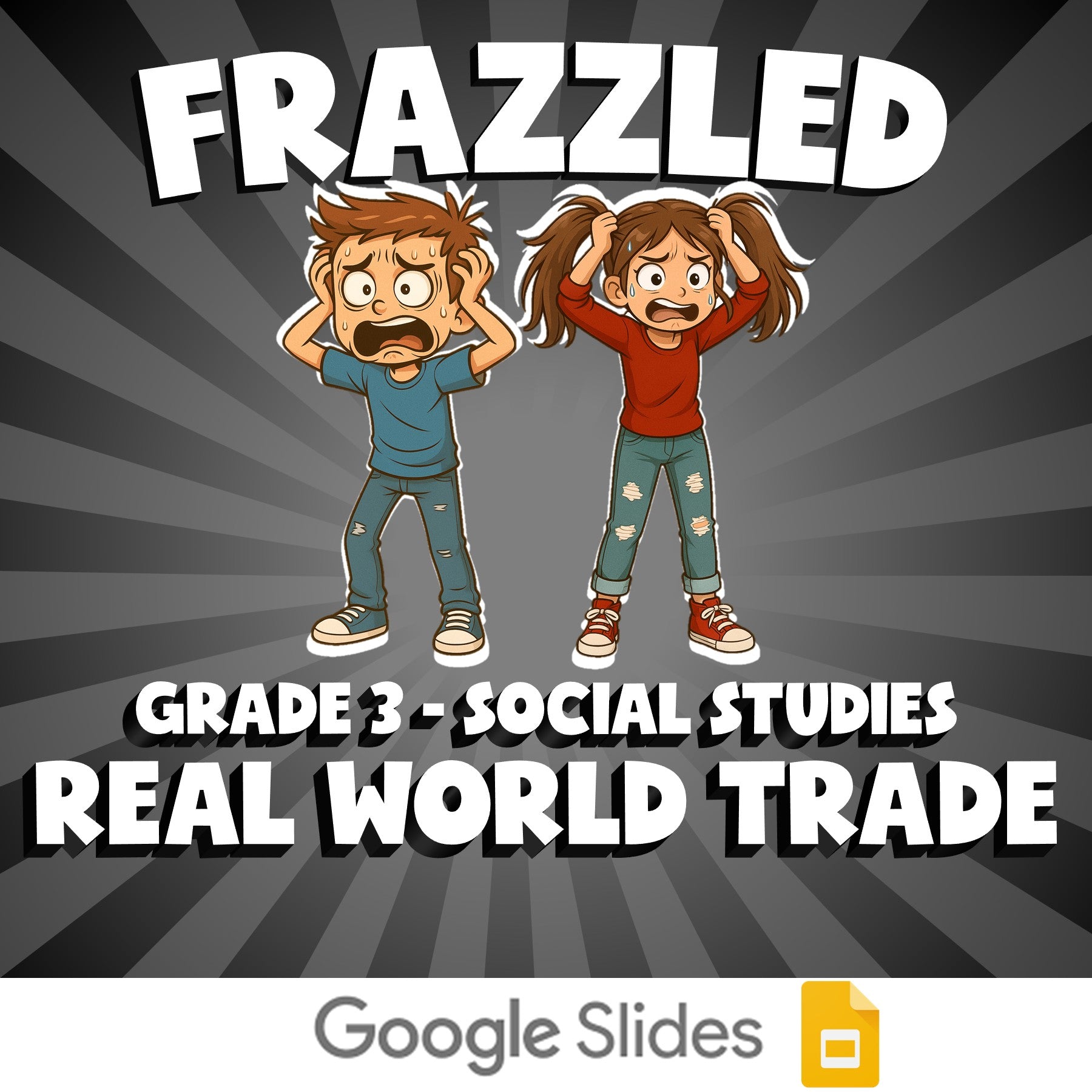 Real World Trade FRAZZLED Socials Game - No Prep Grade 3 Review Activity