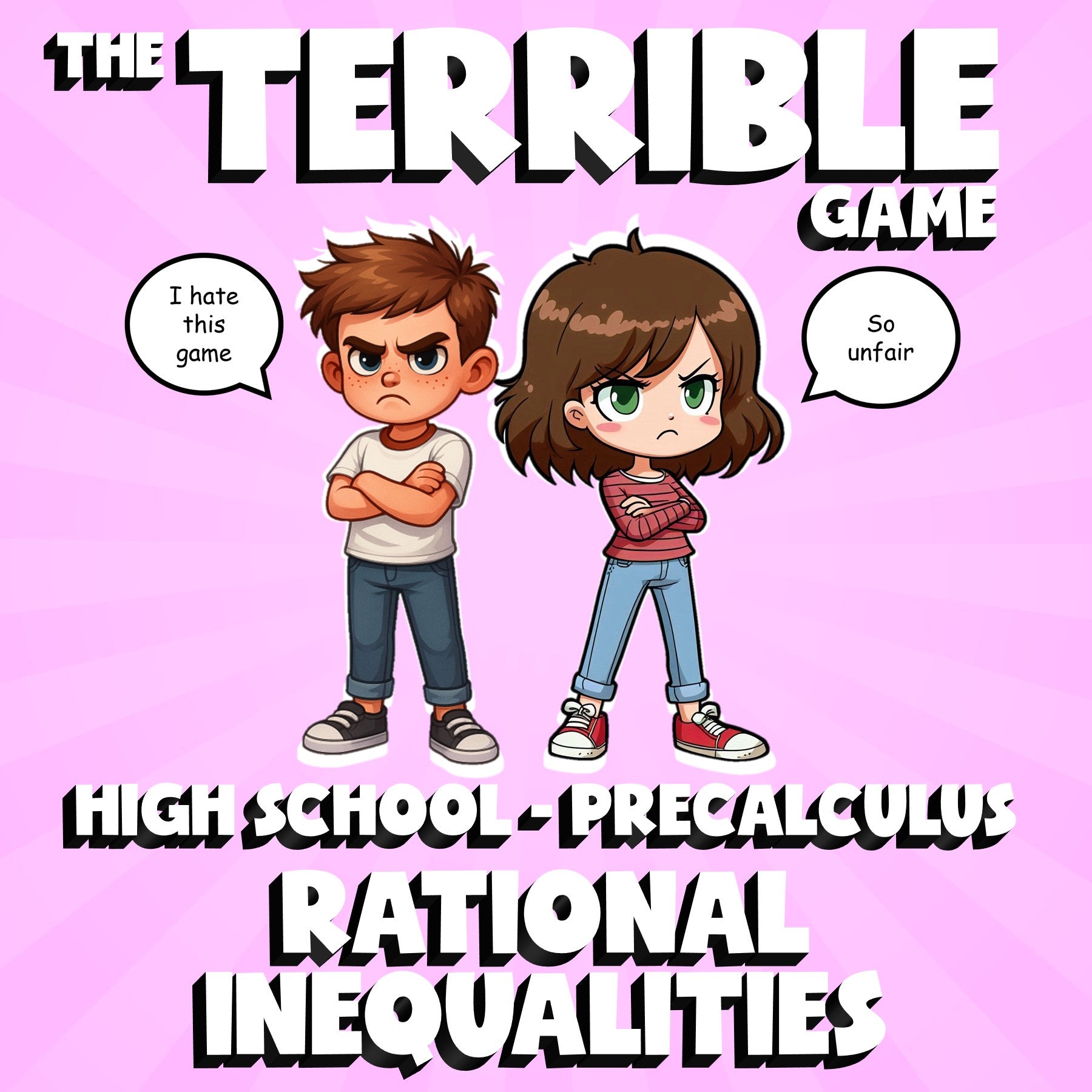 Rational Inequalities THE TERRIBLE GAME - No Prep PreCalculus Math Review