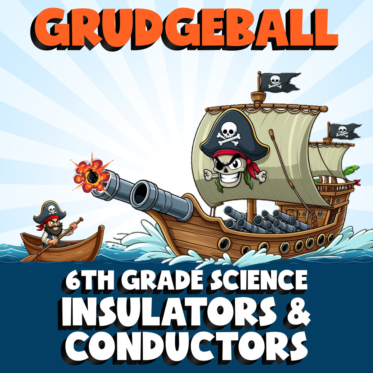 Insulators & Conductors GRUDGEBALL Science Game - No Prep Grade 6 Review