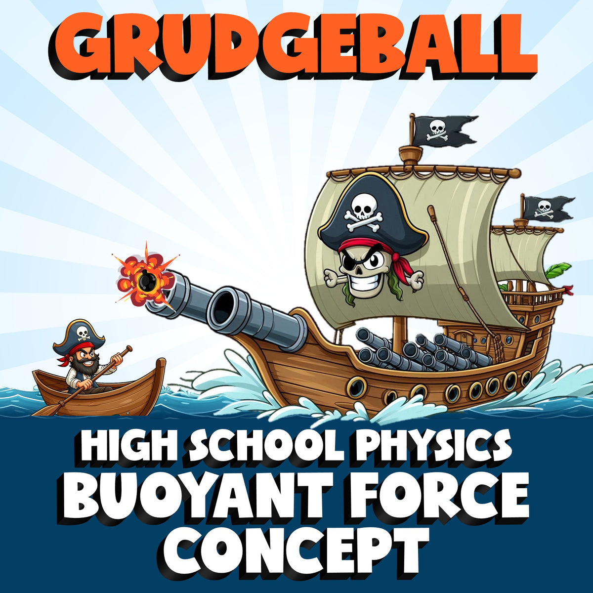 Buoyant Force Concept GRUDGEBALL Science Game - No Prep Physics Review Activity