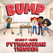 Pythagorean Theorem BUMP Math Game - No Prep Grade 9 Review Activity