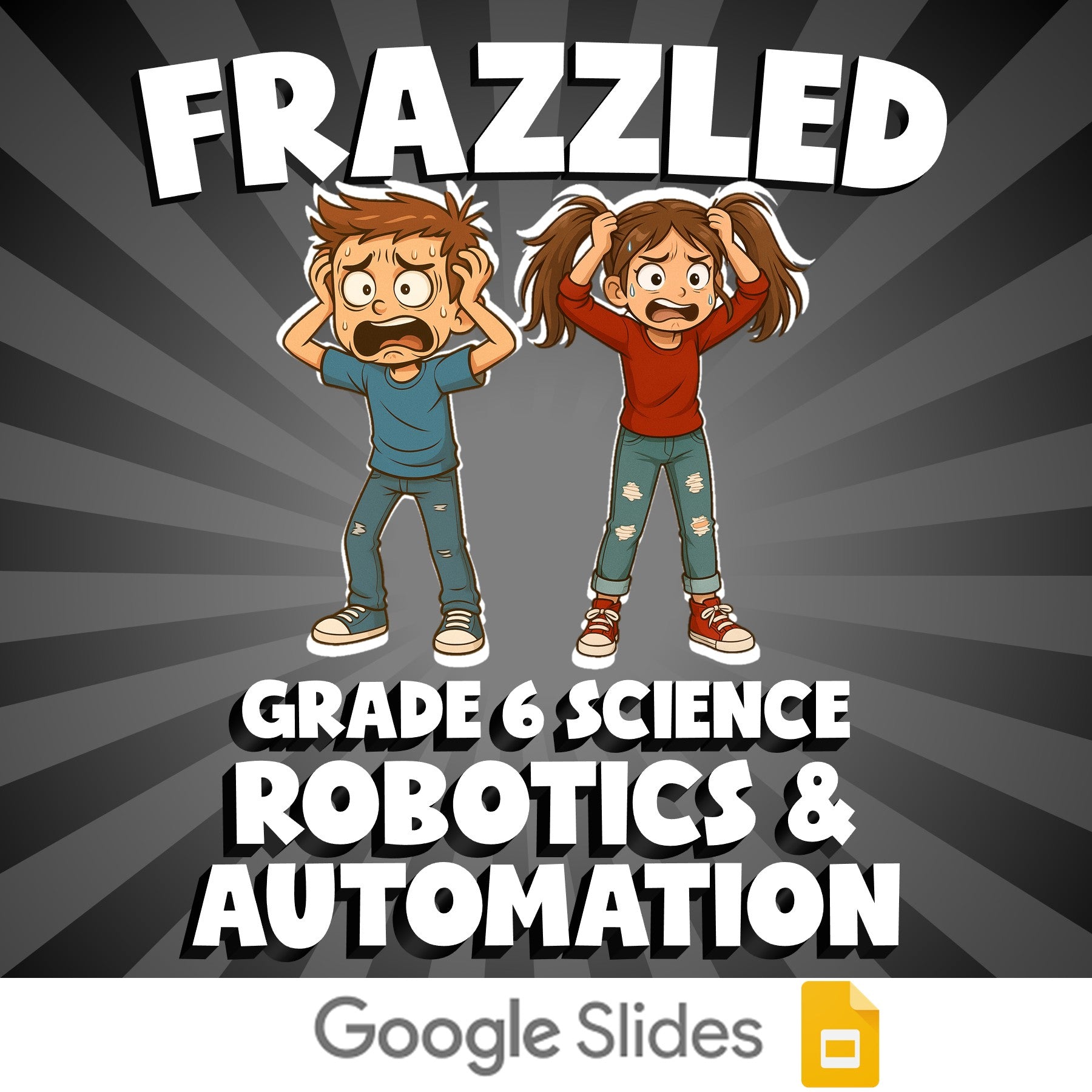 Robotics & Automation FRAZZLED Science Game - No Prep Grade 6 Review Activity