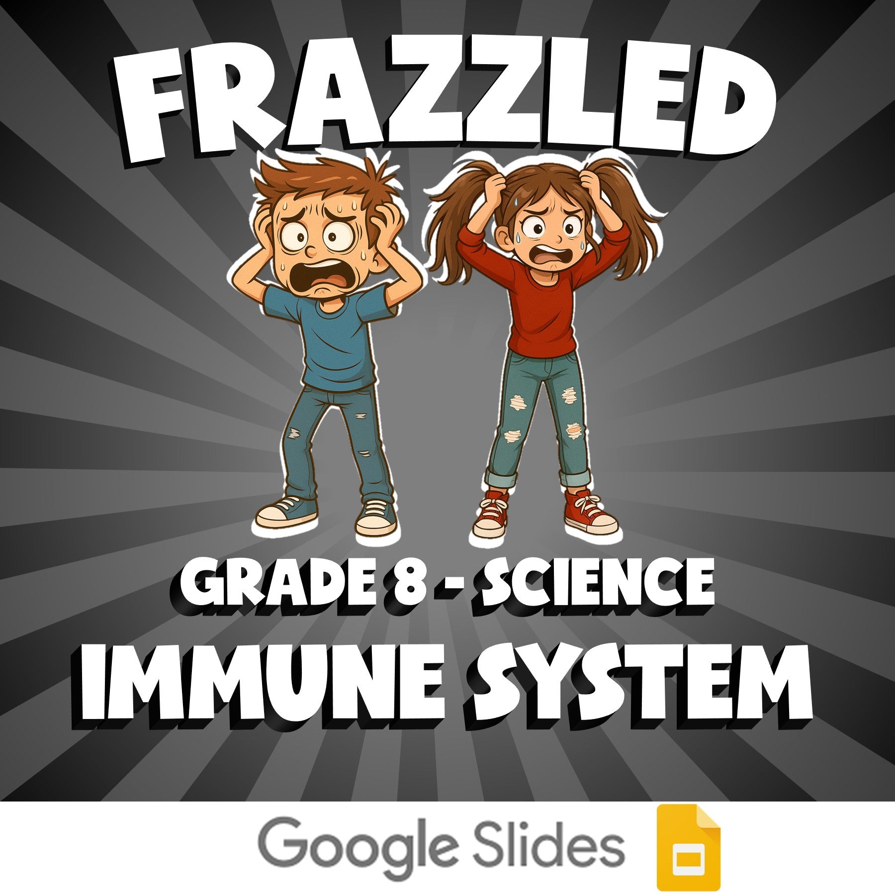 Immune System FRAZZLED Science Game - No Prep Grade 8 Review Activity
