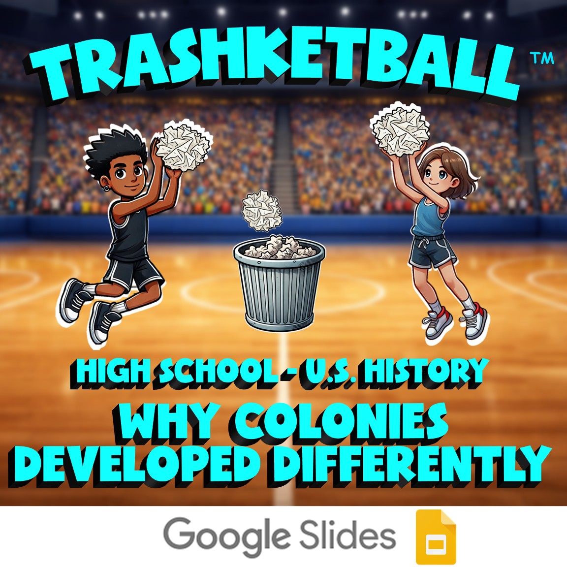 Why Colonies Developed Differently TRASHKETBALL U.S. History Game - No Prep