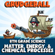 Matter, Energy, & Chemical Processes GRUDGEBALL Science Game - No Prep Grade 8
