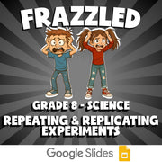 Repeating & Replicating Experiments FRAZZLED Science Game - No Prep Grade 8
