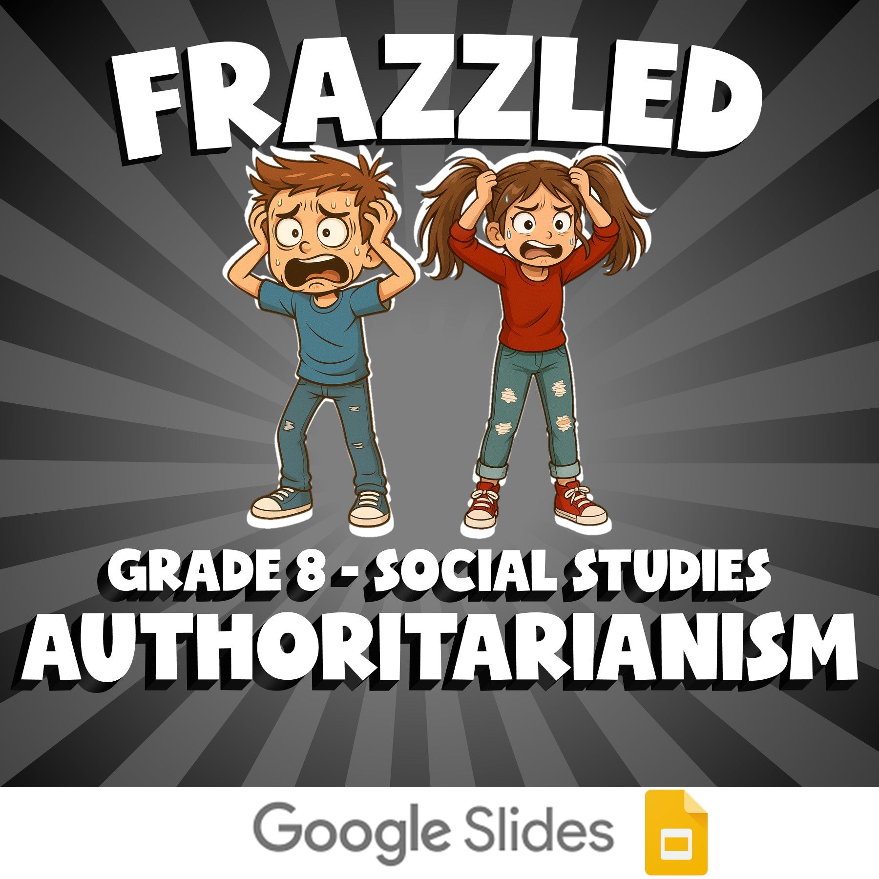 Authoritarianism FRAZZLED Socials Game - No Prep Grade 8 Review Activity