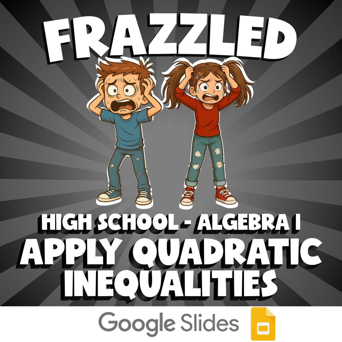 Apply Quadratic Inequalities FRAZZLED Math Game - No Prep Algebra 1 Review