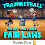 Fair Laws TRASHKETBALL Socials Game - No Prep Grade 3 Review Activity
