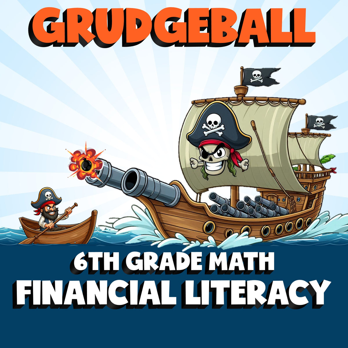 Financial Literacy GRUDGEBALL Math Game - No Prep Grade 6 Review Activity