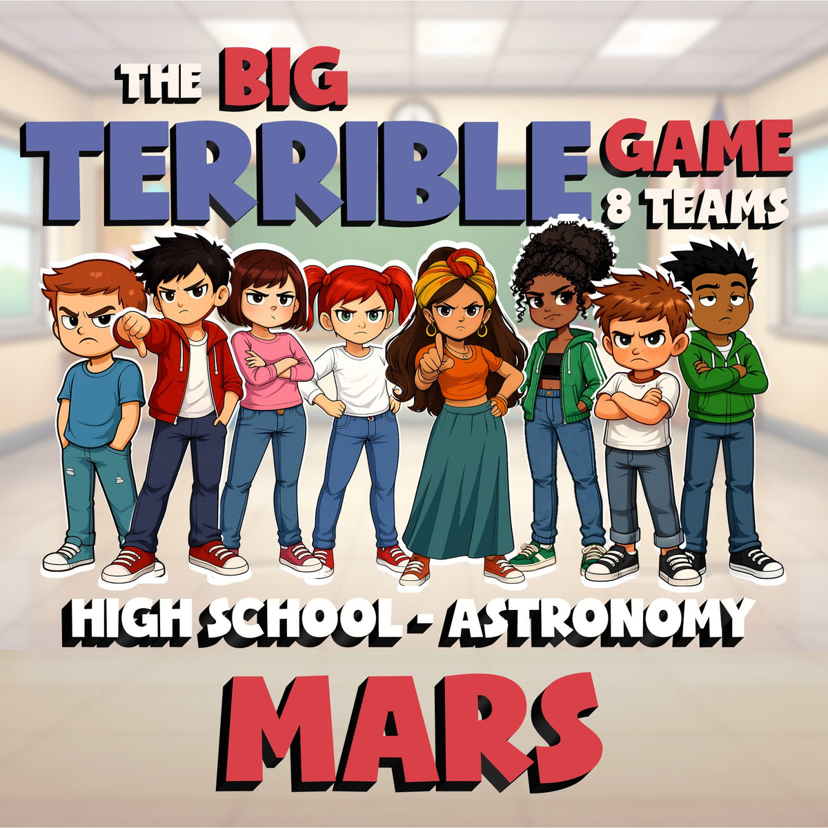 Mars BIG TERRIBLE GAME - No Prep Astronomy Science Review Activity