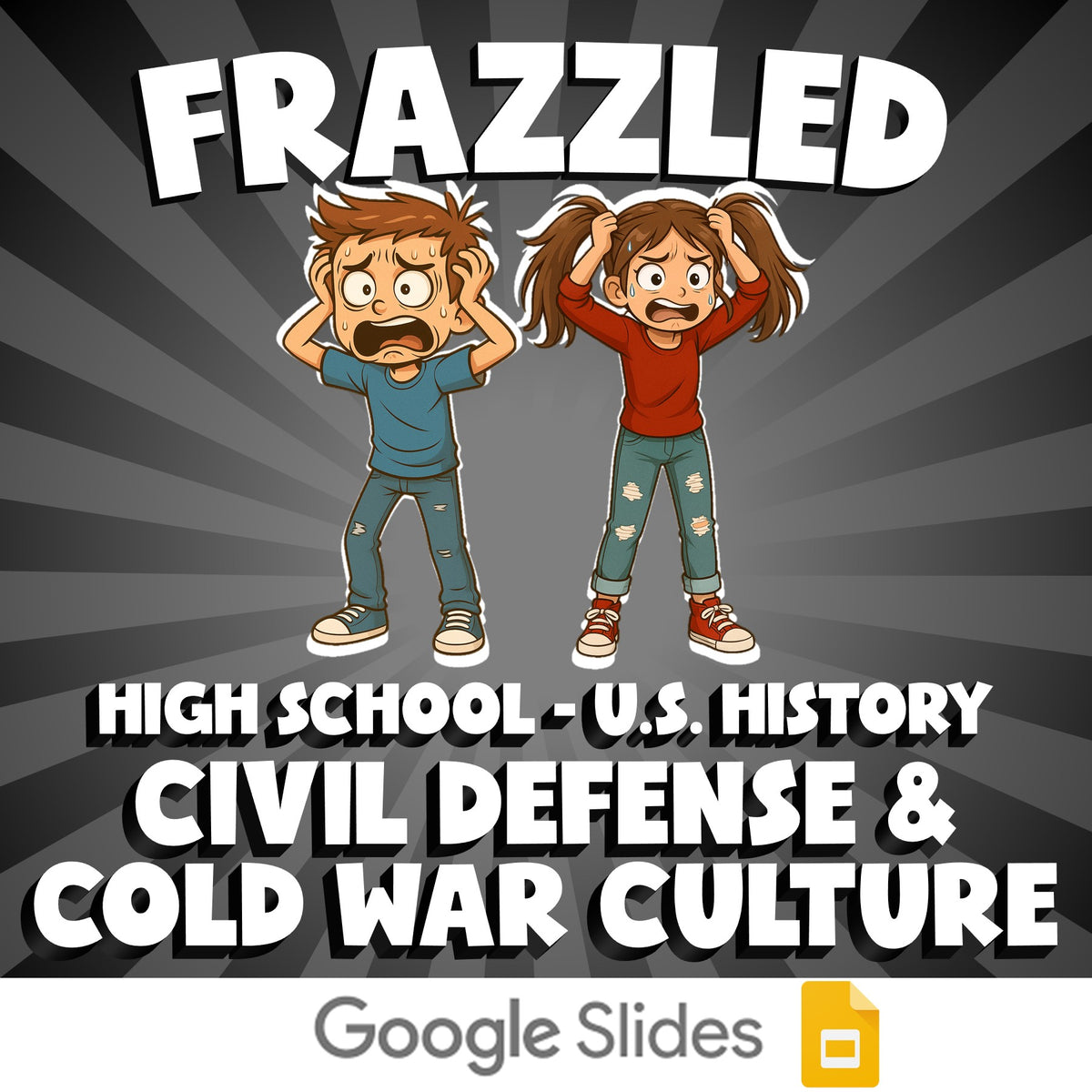 Civil Defense & Cold War Culture FRAZZLED U.S. History Game - No Prep Review