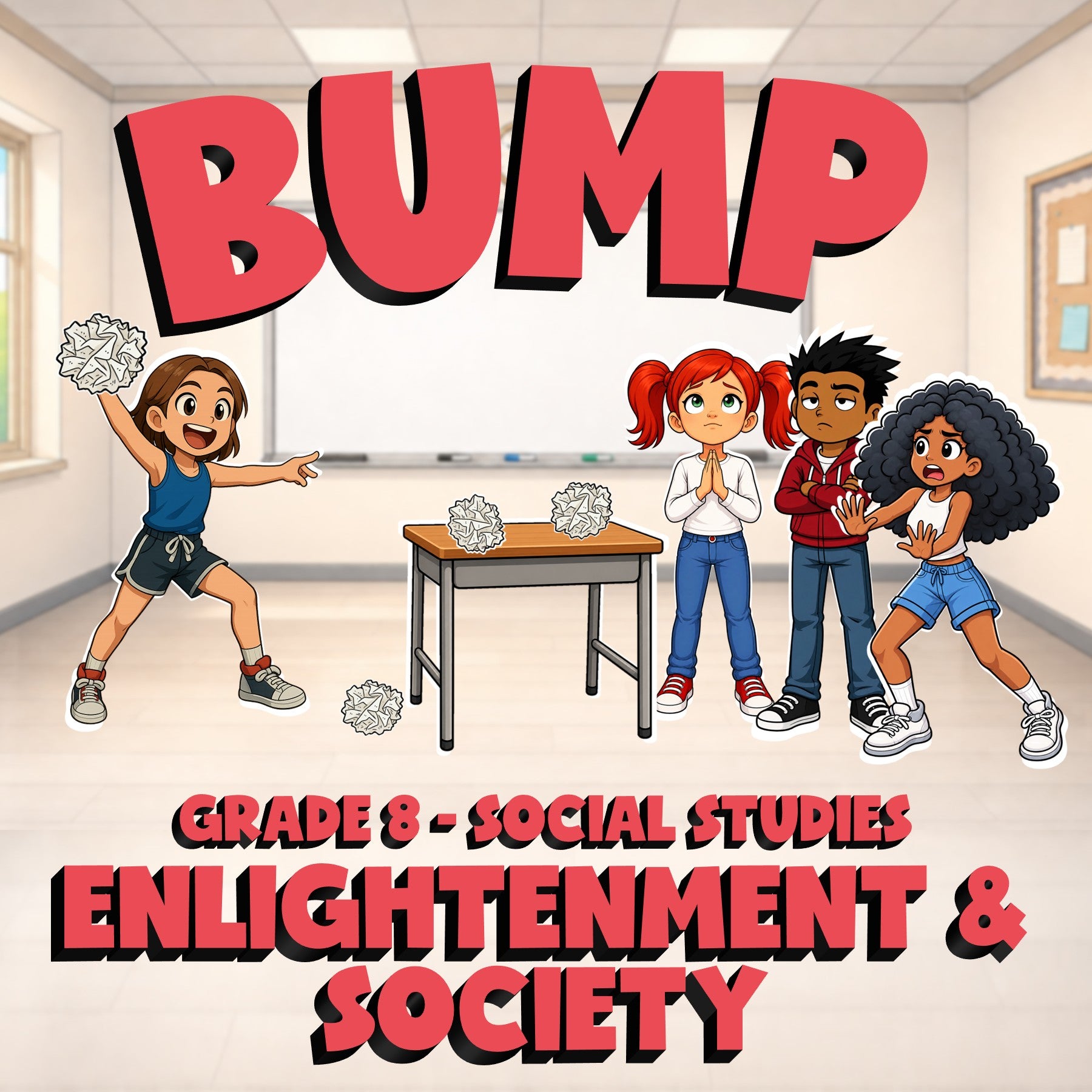 Enlightenment & Society BUMP Socials Game - No Prep Grade 8 Review Activity