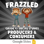 Producers & Consumers FRAZZLED Socials Game - No Prep Grade 4 Review Activity