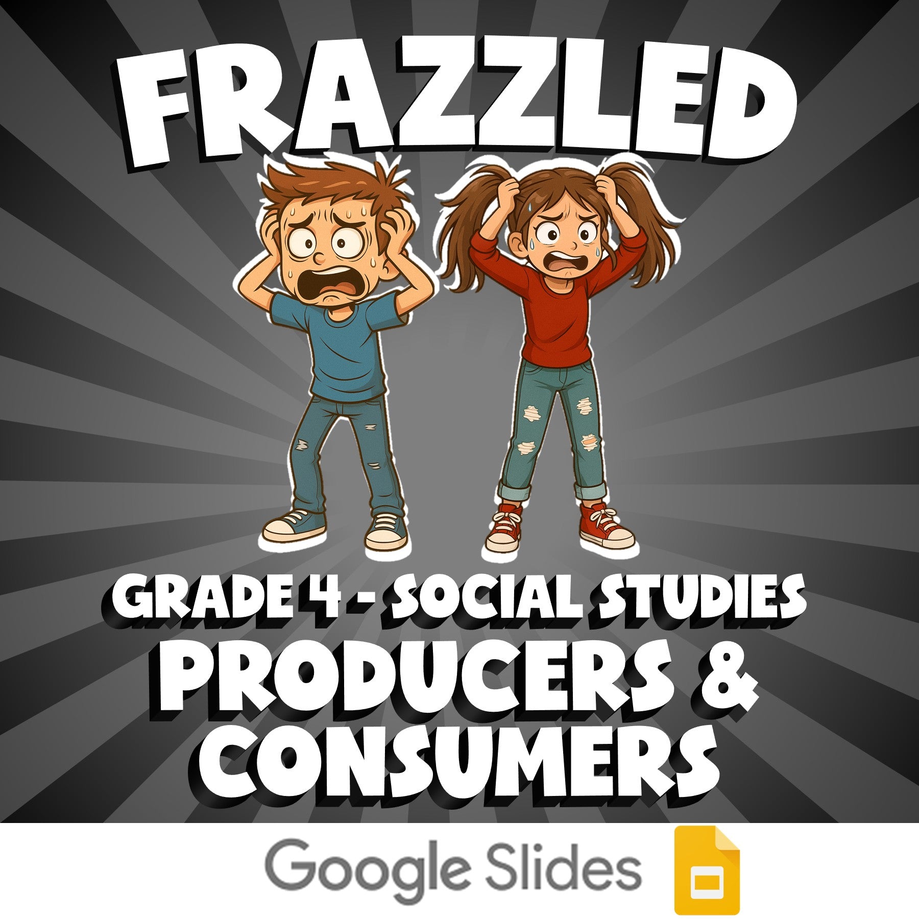 Producers & Consumers FRAZZLED Socials Game - No Prep Grade 4 Review Activity
