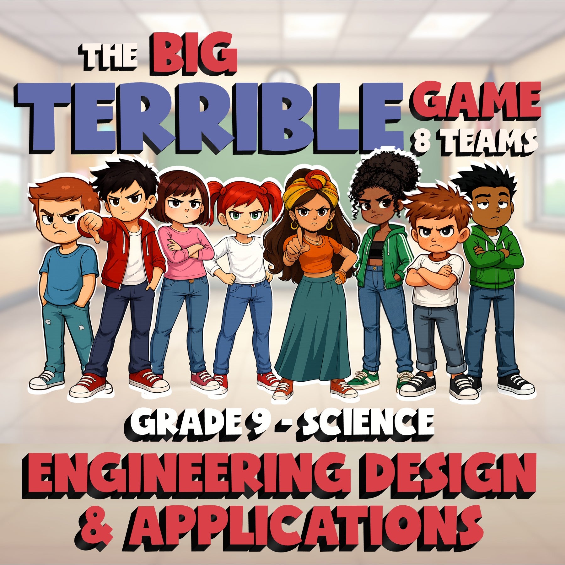 Engineering Design & Applications BIG TERRIBLE GAME - Grade 9 Science Review